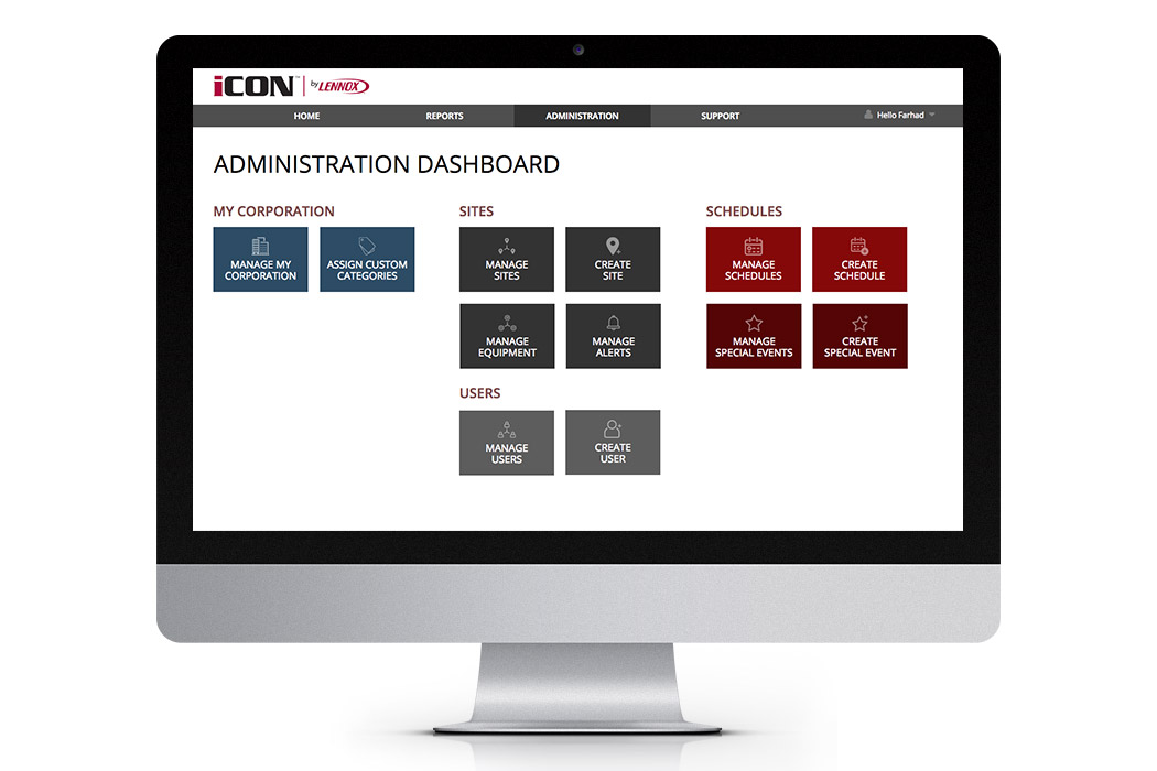 iCON Administrative Dashboard